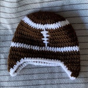 Knit football hat
